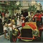 Riding down Main Street USA:
Mickey Mouse joins guests aboard a "new-fangled" chugging Fire Engine for a ride down Main Street, where turn-of-the-century America is recreated.